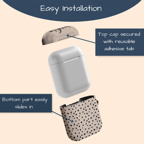 Spotted Dots Custom Name AirPods Case